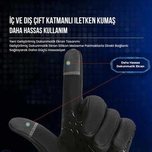 ThermoGlov™ Termal Eldiven - Soğuk ve Islak Ellere Veda Edin!
