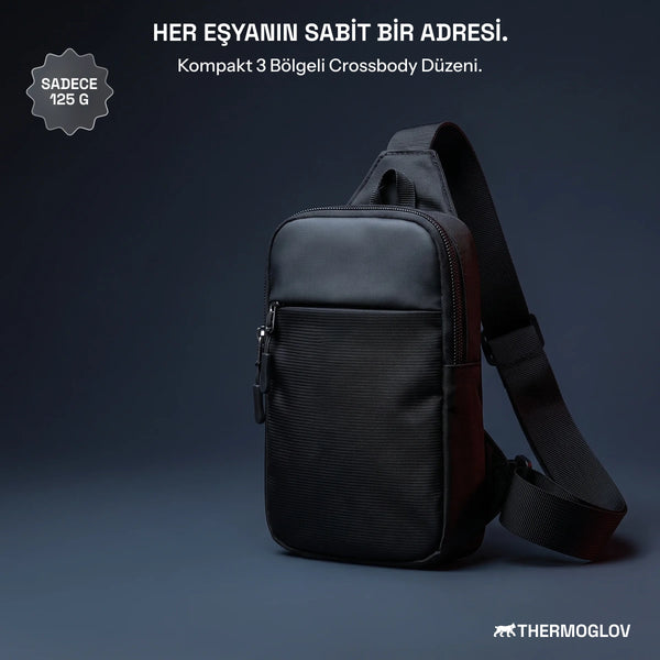 ThermoGlov Unisex Kompakt Çapraz Omuz/Göğüs Çantası