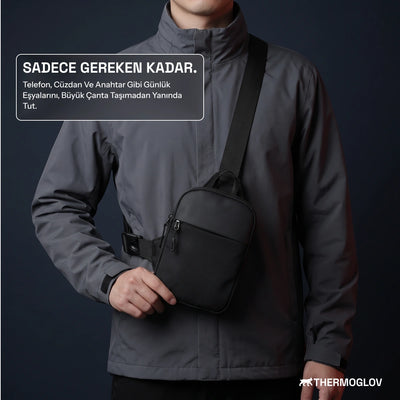 ThermoGlov Unisex Kompakt Çapraz Omuz/Göğüs Çantası