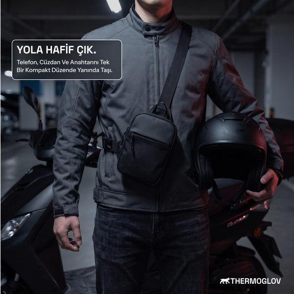 ThermoGlov Unisex Kompakt Çapraz Omuz/Göğüs Çantası