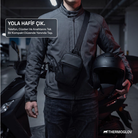 ThermoGlov Unisex Kompakt Çapraz Omuz/Göğüs Çantası