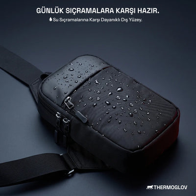 ThermoGlov Unisex Kompakt Çapraz Omuz/Göğüs Çantası