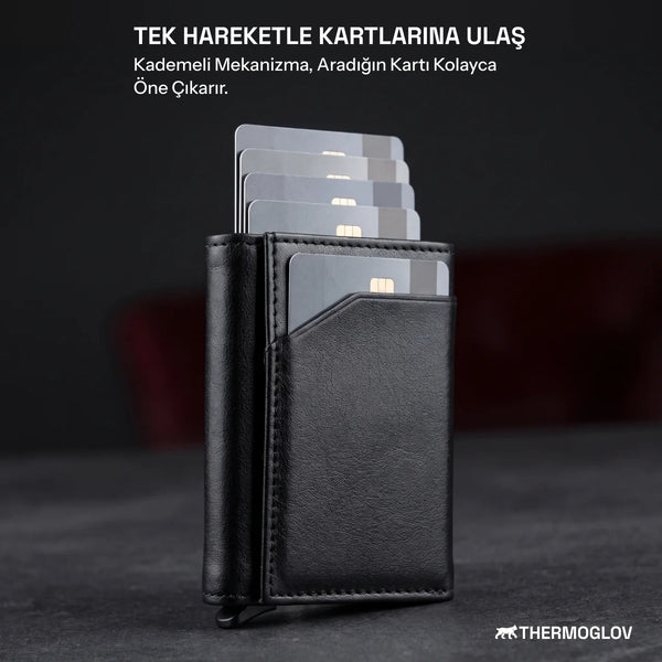 Kompakt Mekanizmalı Cüzdan